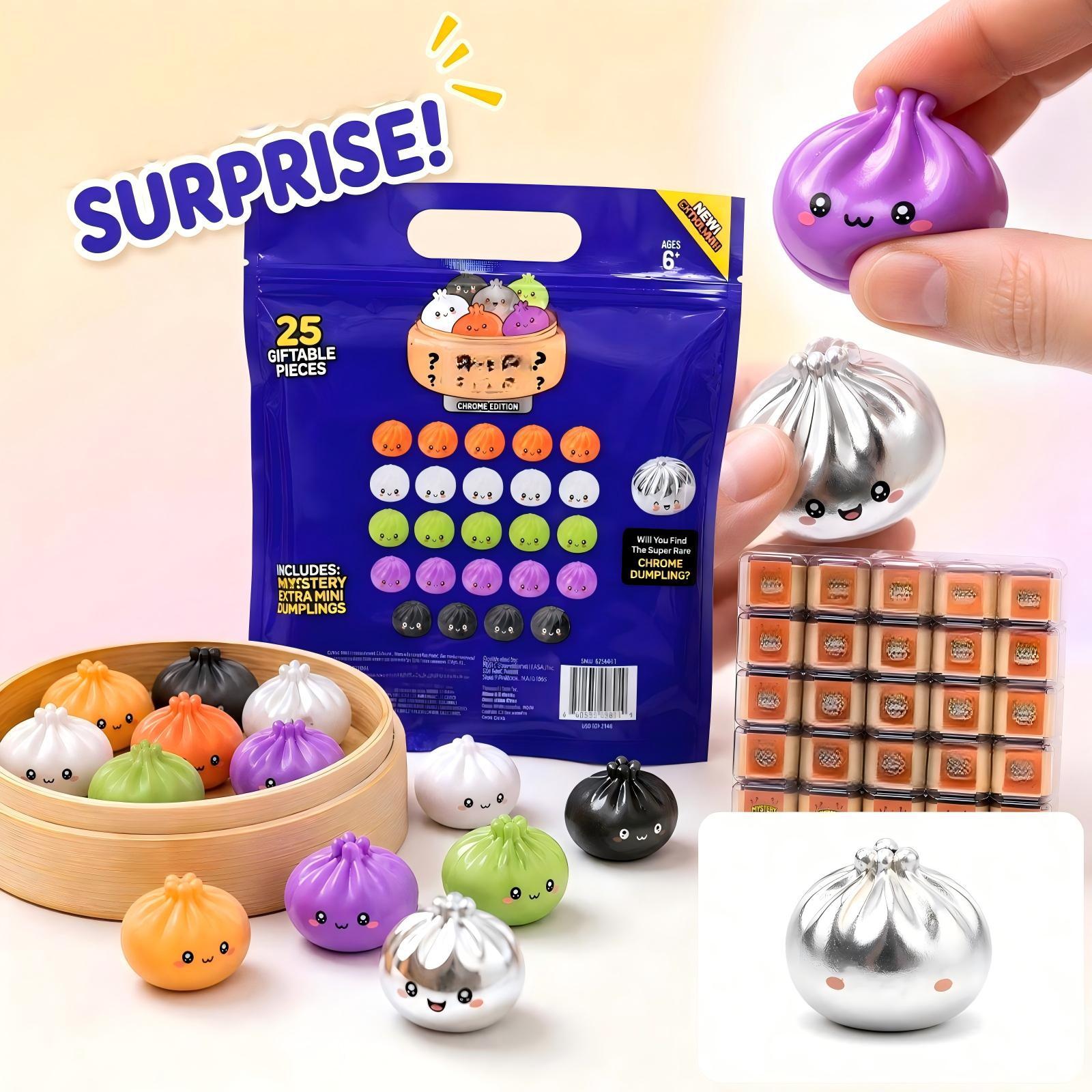 Halloween Party Supplies - 25 Pack Mini Christmas Squishy Dumplings