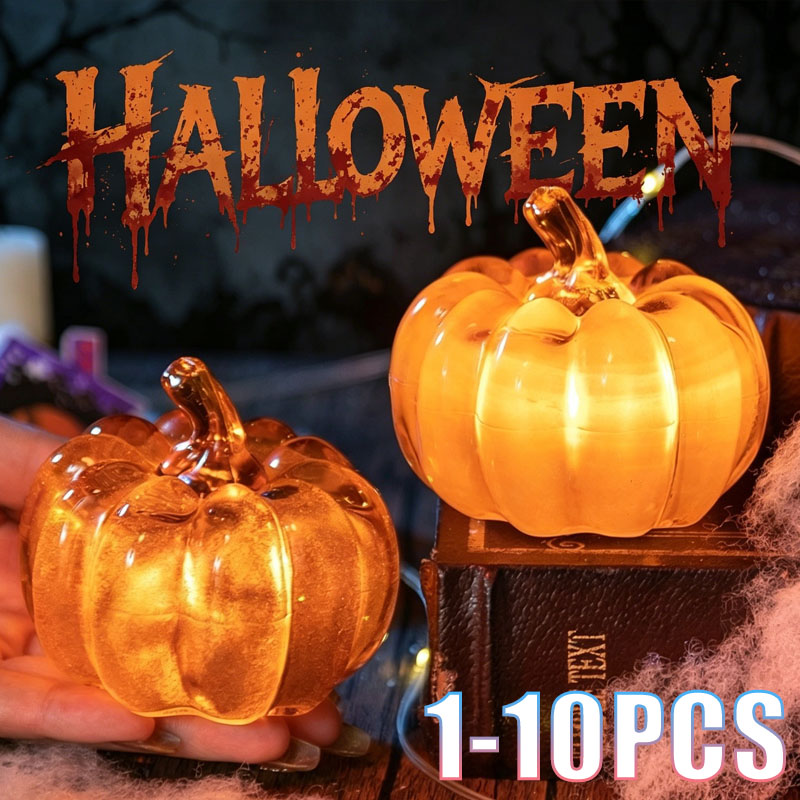 1-10PCS Halloween LED Pumpkin  - Halloween Pumpkin Decor Led 评论和价格