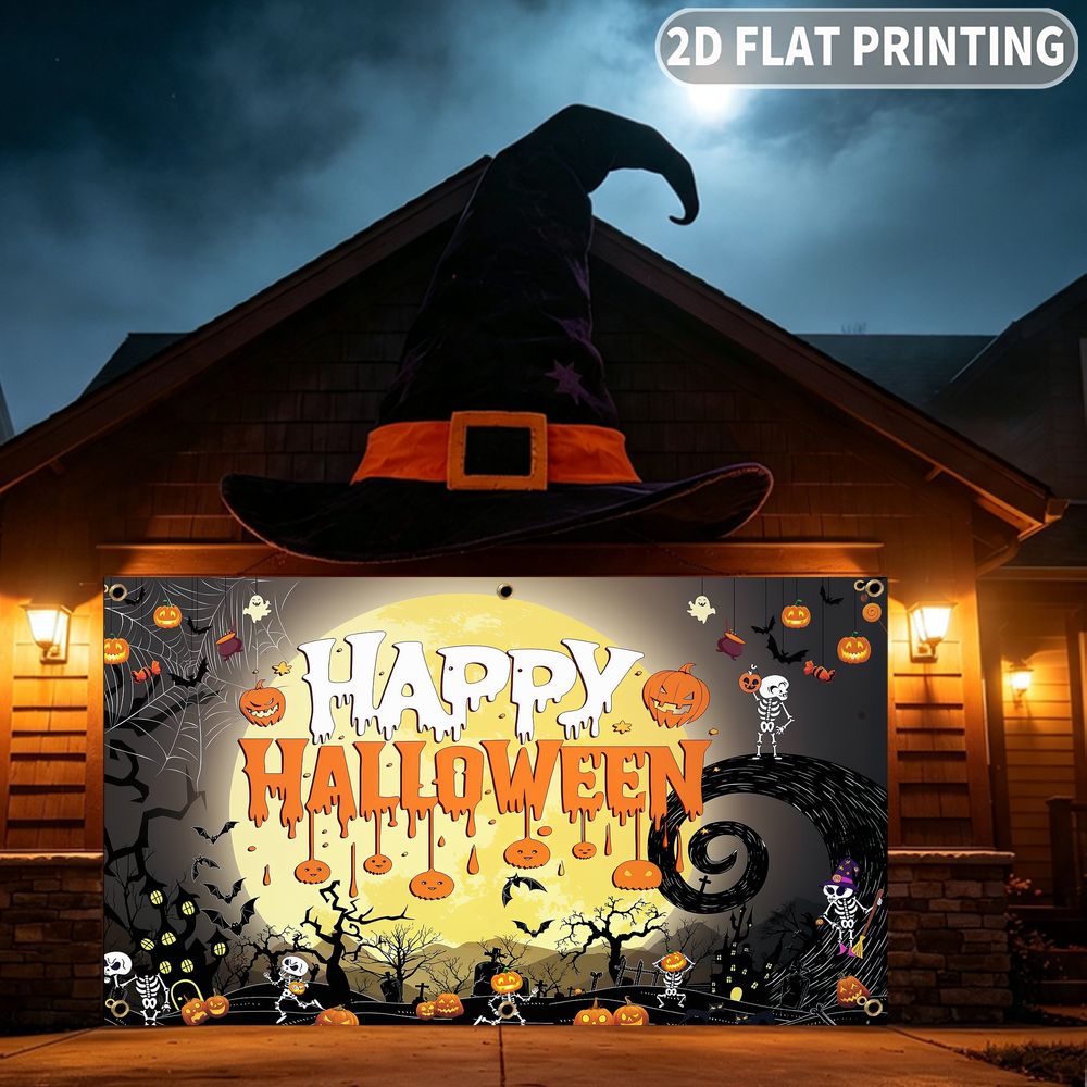 1pc 2D FLAT Halloween Party Ga - Halloween Skeleton Decoration 评论和价格