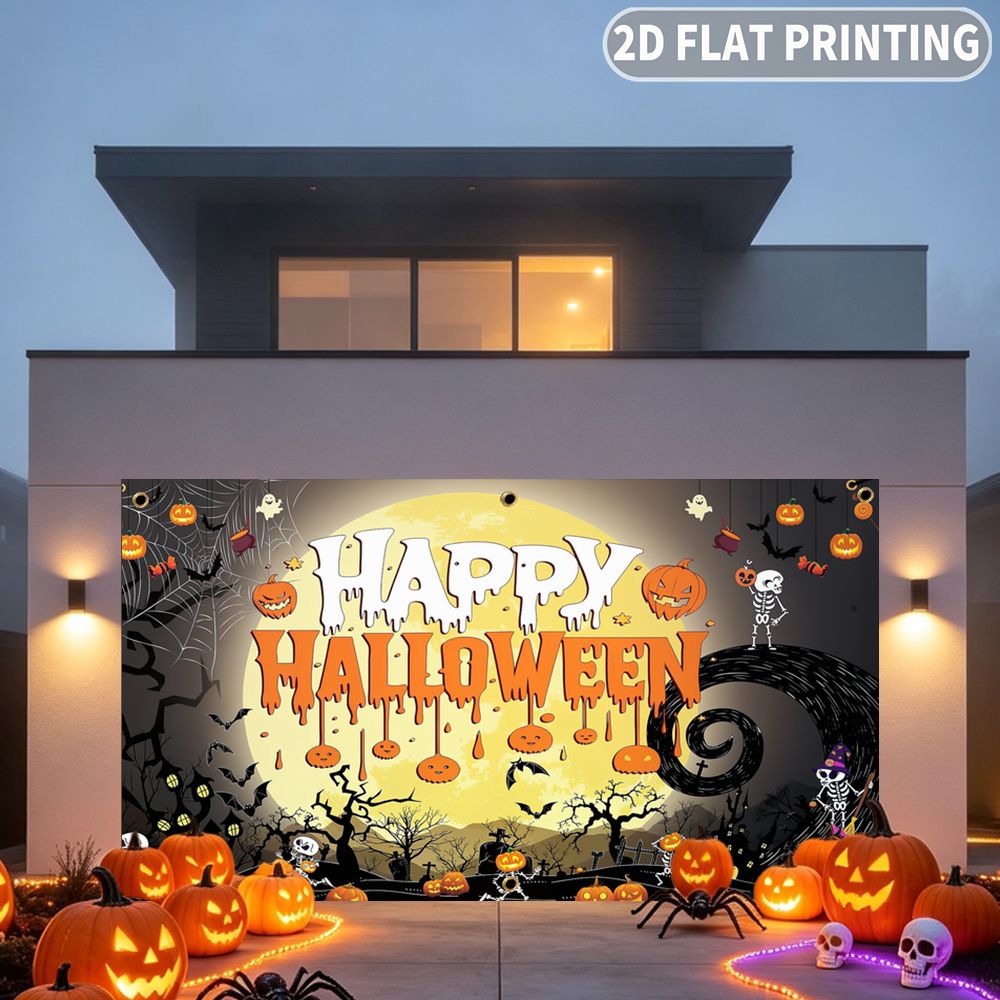 1pc 2D FLAT Halloween Party Ga - Halloween Skeleton Decoration 评论和价格