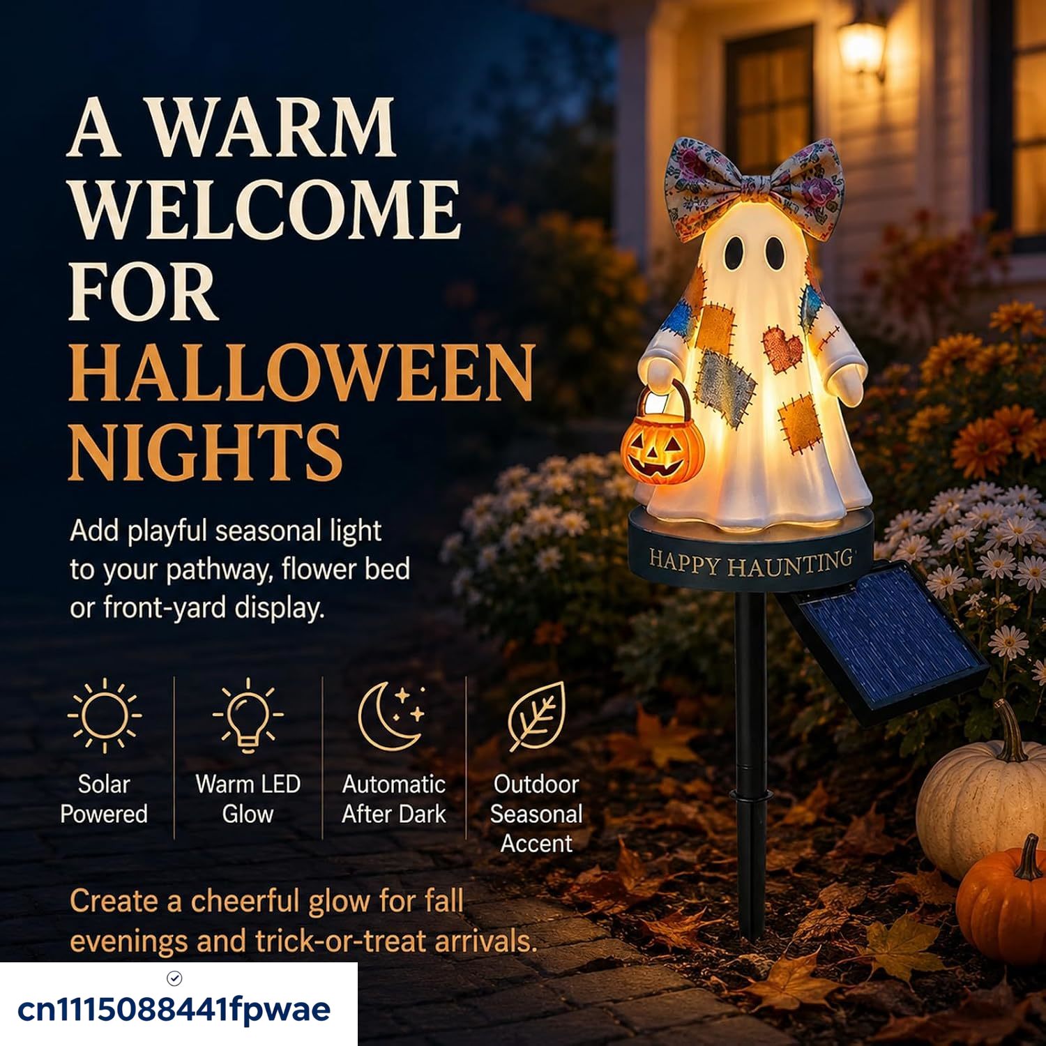 Solar Halloween Decorations Ou - Pumpkin Lantern Halloween 评论和价格