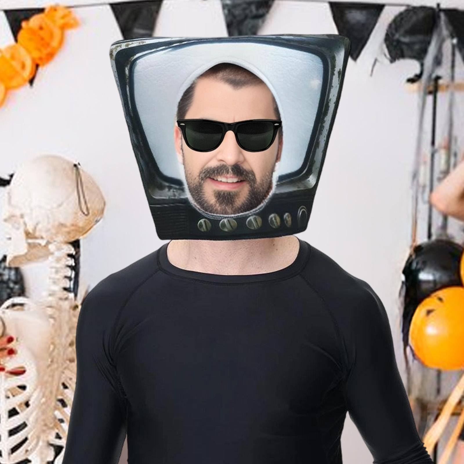 Novelty Cute TV Mask Hat for H - Halloween Costume Adult 评论和价格