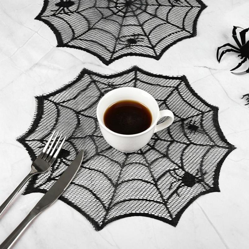 [MOA]2/4Pcs Spider Web Black L - Spider Web Halloween Decoration 评论和价格