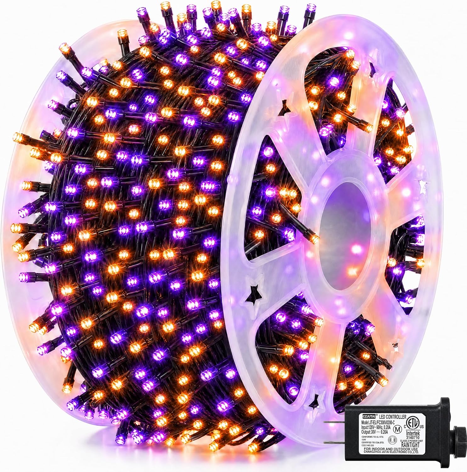 Dazzle Bright 164 FT 500 LED H - Halloween Led String Lights Orange 评论和价格