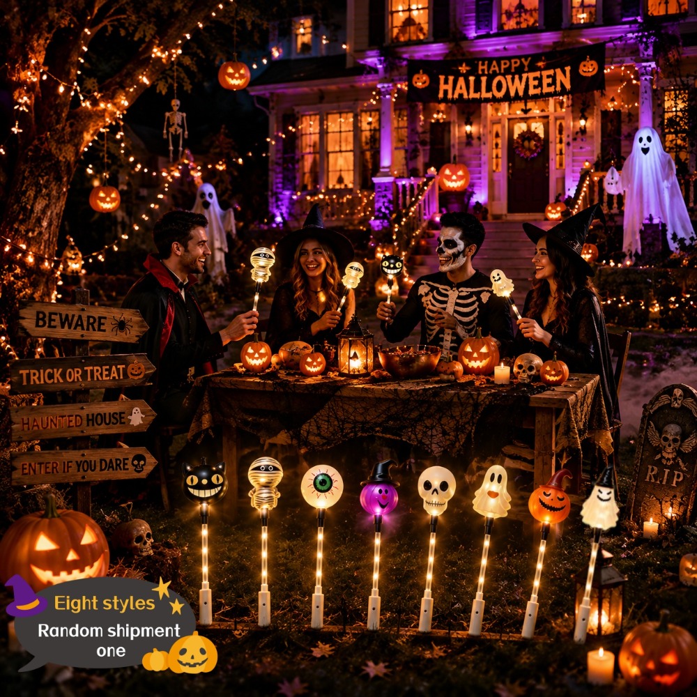 Halloween Light Up Wands LED G - Halloween Pumpkin Decor Led 评论和价格