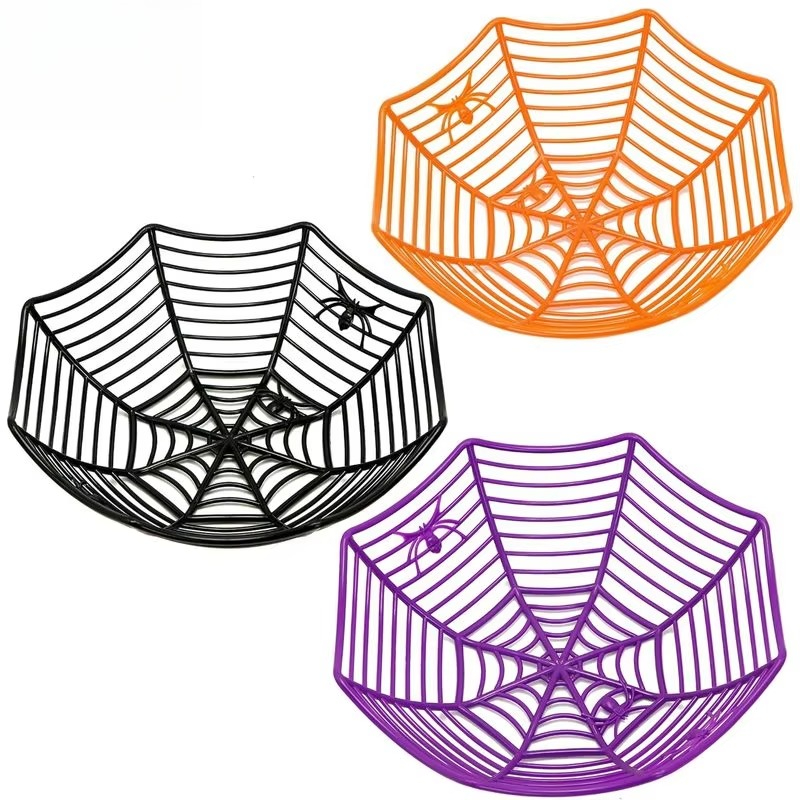 1/3 Pcs Halloween Candy Bowl S - Spider Web Halloween Decoration 评论和价格