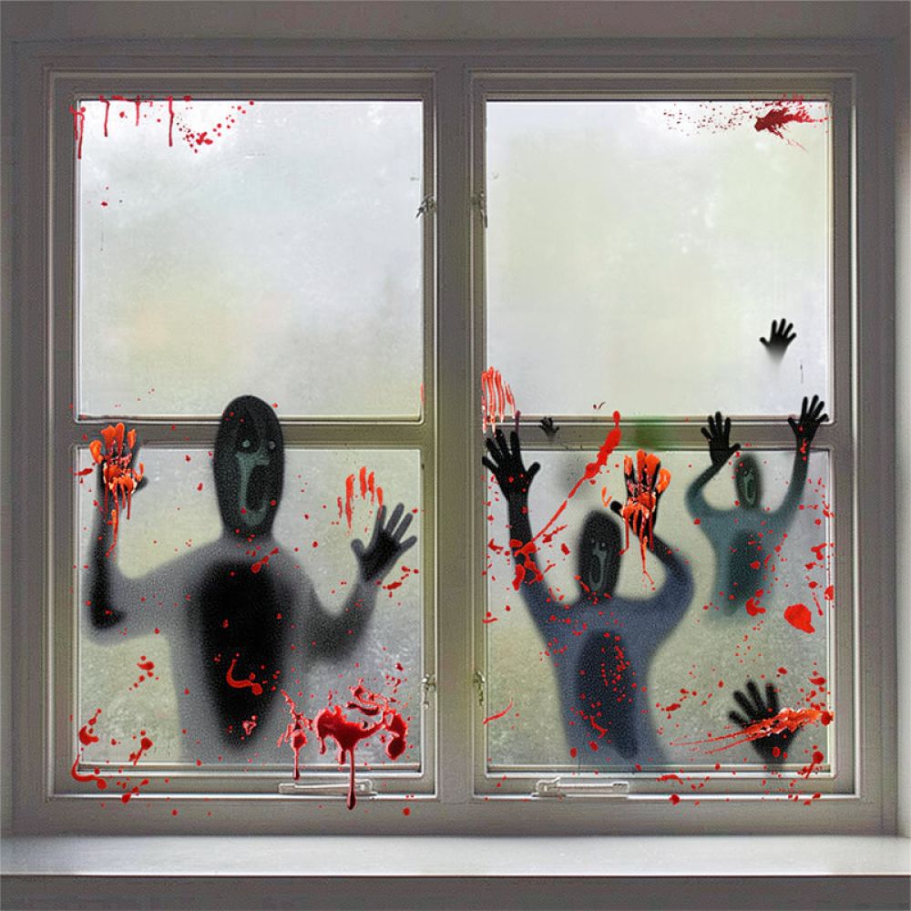 Halloween Wall Stickers Static - Halloween Skeleton Decoration 评论和价格