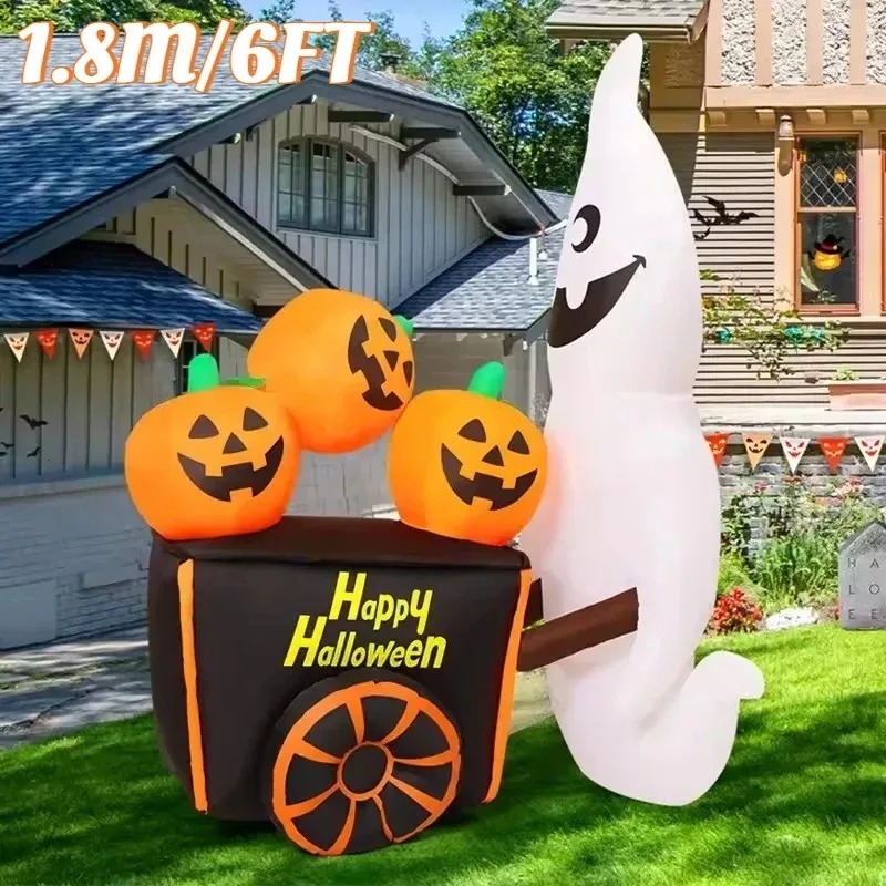 6FT Halloween Outdoor Holiday  - Halloween Pumpkin Decor Led 评论和价格