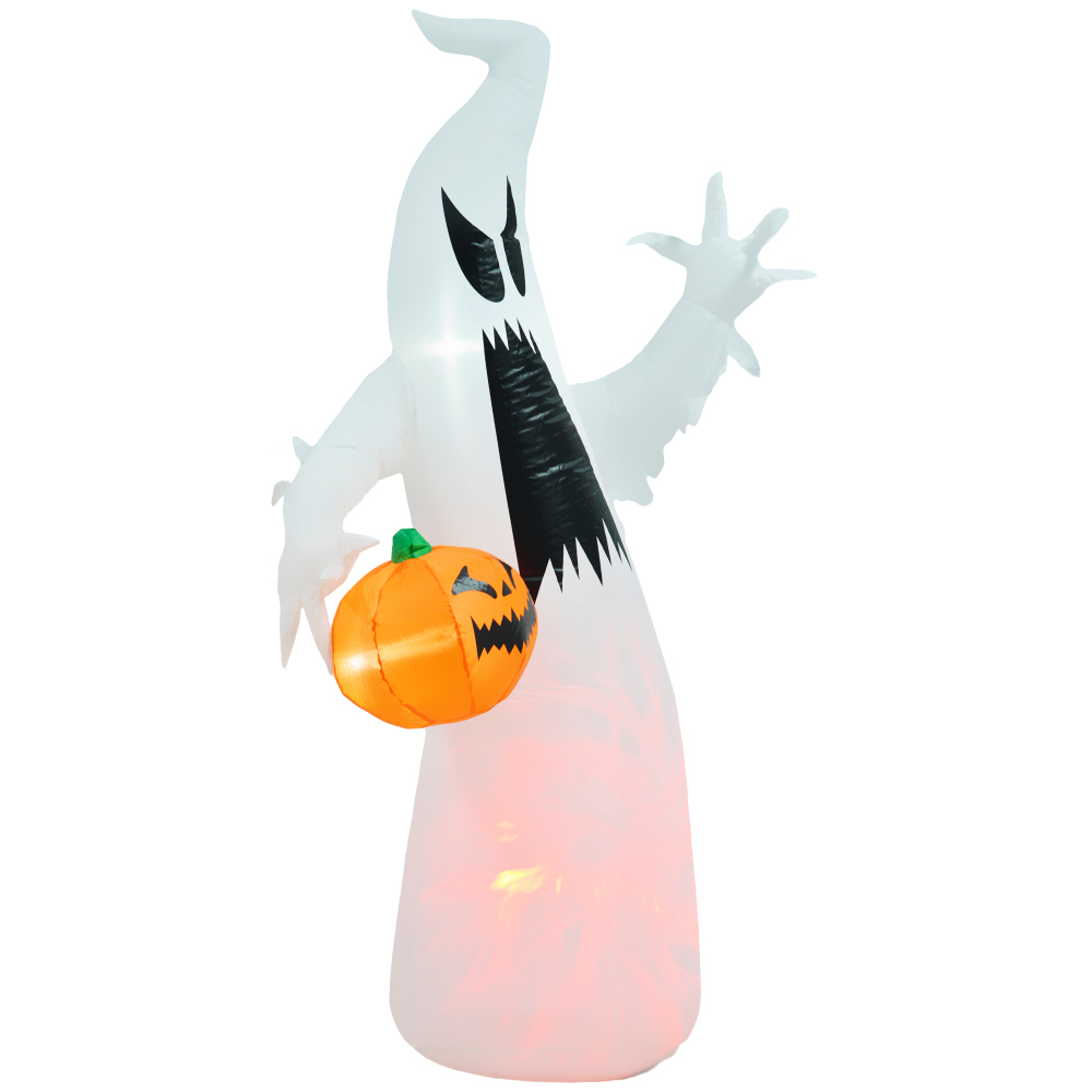 HOMCOM 5.9' Halloween Inflatab - Halloween Pumpkin Decor Led 评论和价格