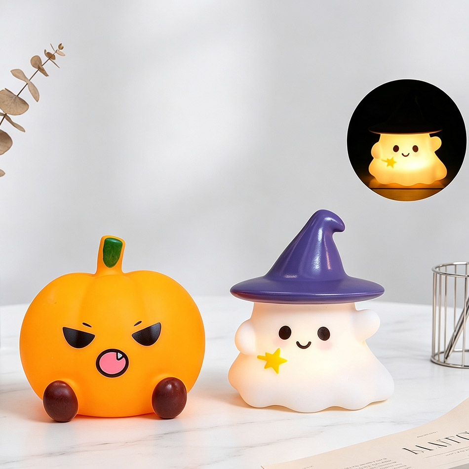 Kawaii Witch Ghost Pumpkin Sil - Halloween Pumpkin Decor Led 评论和价格