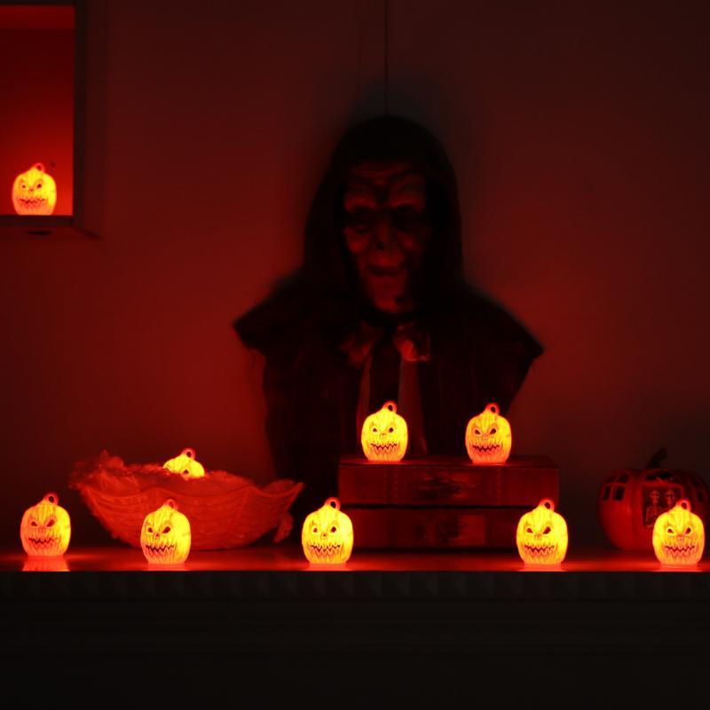 Halloween LED Pumpkin Lights N - Halloween Pumpkin Decor Led 评论和价格