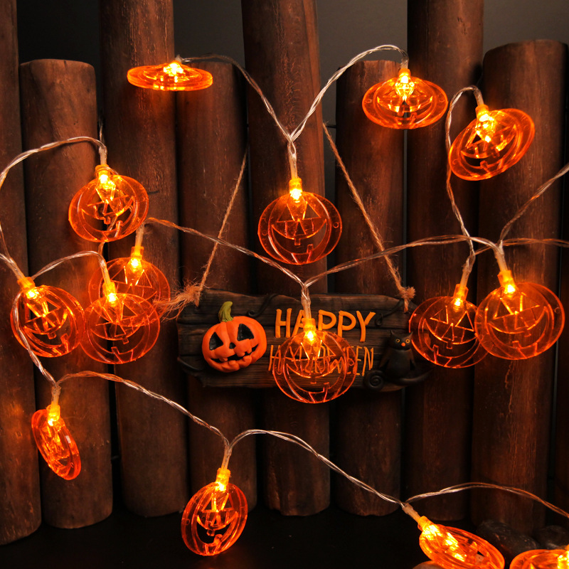 Halloween Hollow Cutout Pumpki - Halloween Led String Lights Orange 评论和价格