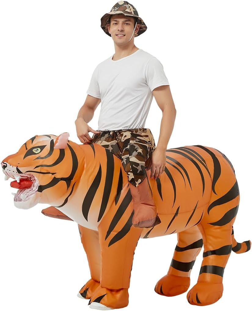 Inflatable Tiger Costume for A - Halloween Costume Adult 评论和价格