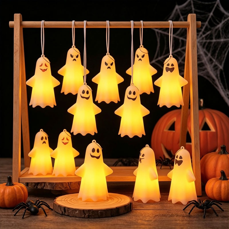 Halloween Ghost Lantern Mini H - Halloween Pumpkin Decor Led 评论和价格